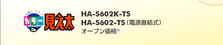 �J���[De������ HA-S602-TS HA-S602TS�@�I�[�v�����i��